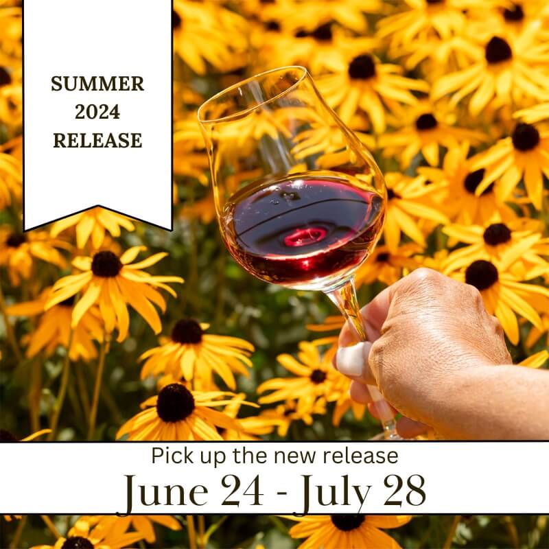 Summer 2024 Wine Club Release Graphic