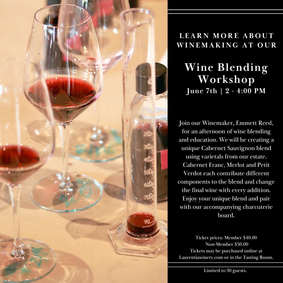 June Wine Blending Workshop Event Graphic