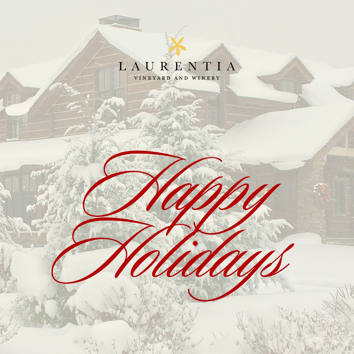 Laurentia Winery Christmas 2025 Graphic