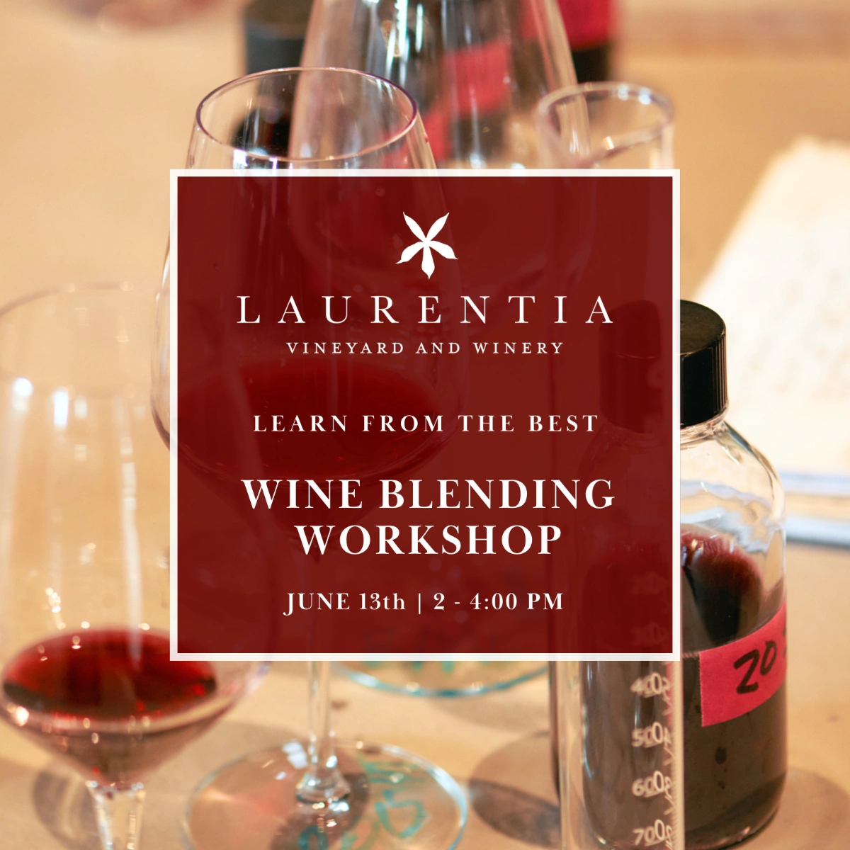 Graphic for June Wine Blending Class